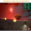 imageL LOHAS LED Night Lights Plug into Wall 3000K4000k5000K Adjustable Color Temperature Bubble Night Light Dusk to Dawn Sensor for Hallway Bathroom RoomsRGBShort BubbleWhite