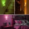 imageL LOHAS LED Night Lights Plug into Wall 3000K4000k5000K Adjustable Color Temperature Bubble Night Light Dusk to Dawn Sensor for Hallway Bathroom RoomsRGBLong BubbleWhite
