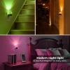 imageL LOHAS LED Night Lights Plug into Wall 3000K4000k5000K Adjustable Color Temperature Bubble Night Light Dusk to Dawn Sensor for Hallway Bathroom RoomsRGBShort BubbleBlack