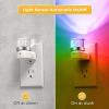 imageL LOHAS LED Night Lights Plug into Wall 3000K4000k5000K Adjustable Color Temperature Bubble Night Light Dusk to Dawn Sensor for Hallway Bathroom RoomsRGBShort BubbleWhite