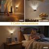 imageL LOHAS LED Night Lights Plug into Wall 3000K4000k5000K Adjustable Color Temperature Bubble Night Light Dusk to Dawn Sensor for Hallway Bathroom RoomsBlack3CCTdiamond