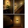imageLOHAS Amber Night Light LED Night Light Plug into Wall with Light Sensor Diffused Light Energy Efficient Sleep Aid No Blue Light for Nursery Bedroom Hallway Stairs Kids Room 2 PackBlack