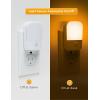 imageLOHAS Amber Night Light LED Night Light Plug into Wall with Light Sensor Diffused Light Energy Efficient Sleep Aid No Blue Light for Nursery Bedroom Hallway Stairs Kids Room 2 PackAmber