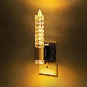 imageL LOHAS LED Candle Night Light Night Lights Plug into Wall LED Candle Night Light with Light Sensor 0100LM Dimmable Nightlight for Dinning Room Living Room Bathroom HallwayDiamond01