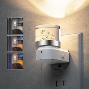 imageL LOHAS LED Night Lights Plug into Wall 3000K4000k5000K Adjustable Color Temperature Bubble Night Light Dusk to Dawn Sensor for Hallway Bathroom RoomsWhite3CCTbubble