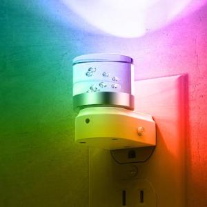 imageL LOHAS LED Night Lights Plug into Wall 3000K4000k5000K Adjustable Color Temperature Bubble Night Light Dusk to Dawn Sensor for Hallway Bathroom RoomsRGBShort BubbleWhite