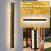 imageL LOHAS LED 2pack Long LED 394inch Modern Outdoor Wall Lights Black Rectangular Outdoor Wall Lights Exterior 3000K Warm White IP65 Waterproof Wall Mount Lighting Fixture for Garage Doorway PorchBlack