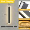 imageL LOHAS LED 354inch Long LED Modern Outdoor Wall Light Black Rectangular Outdoor Wall Lights Exterior 3000K Warm White IP65 Waterproof Wall Mount Lighting Fixture for Garage Doorway Porch PatioBlack
