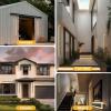 imageL LOHAS LED 354inch Long LED Modern Outdoor Wall Light Black Rectangular Outdoor Wall Lights Exterior 3000K Warm White IP65 Waterproof Wall Mount Lighting Fixture for Garage Doorway Porch PatioBlack