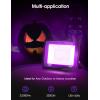 imageLOHAS Orange and Purple Halloween Lights LED Flood Light Outdoor 4 Pack   50W Plug in Flood Light IP66 Waterproof 2200lm Outdoor Flood Lights for Yard Party UL Listed