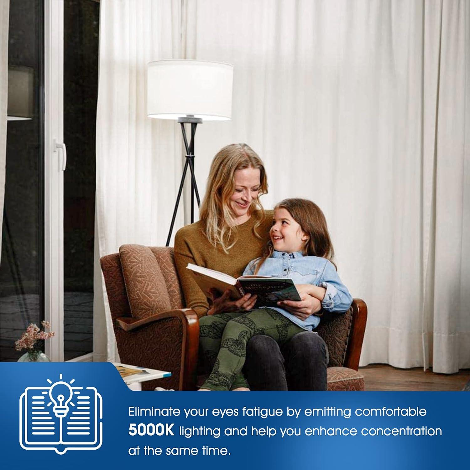 imageLOHAS GU24 Base LED Light Bulb 1200Lumen 12Watt 75W100W Equivalent 5000K Daylight White A19 Shape for Ceiling Fan Twist Lock GU24 LED Light Bulbs for Home Lighting NonDimmable 4Pack