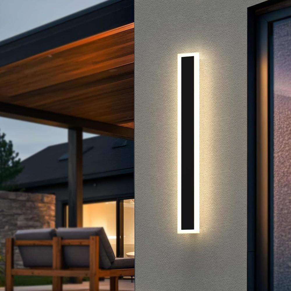 imageL LOHAS LED 236inch LED Outdoor Wall Light 1Pack16 Inch Dusk to Dawn Outdoor Light Fixture 2Pack