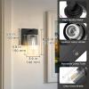 imageL LOHAS LED Dimmable Battery Operated Wall Sconce Set of 2 Rechargeable Wall Light No Wiring Easy Install Wireless Wall Lamp Black Bulb Included for Living Room Bedroom Hallway IndoorBlack