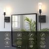 imageL LOHAS LED Dimmable Battery Operated Wall Sconce Set of 2 Rechargeable Wall Light No Wiring Easy Install Wireless Wall Lamp Black Bulb Included for Living Room Bedroom Hallway IndoorBlack