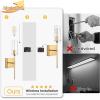 imageL LOHAS LED Dimmable Battery Operated Wall Sconce Set of 2 Rechargeable Wall Light No Wiring Easy Install Wireless Wall Lamp Black Bulb Included for Living Room Bedroom Hallway IndoorGold