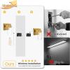 imageL LOHAS LED Dimmable Battery Operated Wall Sconce Set of 2 Rechargeable Wall Light No Wiring Easy Install Wireless Wall Lamp Black Bulb Included for Living Room Bedroom Hallway IndoorGold