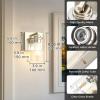 imageL LOHAS LED Dimmable Battery Operated Wall Sconce Set of 2 Rechargeable Wall Light No Wiring Easy Install Wireless Wall Lamp Black Bulb Included for Living Room Bedroom Hallway IndoorNickel