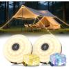 imageL LOHAS LED Upgraded 2 Packs Camping String Lights 4 in 1 Quick Recovery Waterproof Camping Lights 328FT with 8 Modes Camping Essentials for Yard Tent Hiking Patio and Holiday DecorationGreen  RGBW