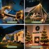 imageL LOHAS LED Upgraded 2 Packs Camping String Lights 4 in 1 Quick Recovery Waterproof Camping Lights 328FT with 8 Modes Camping Essentials for Yard Tent Hiking Patio and Holiday DecorationGreen  Warm