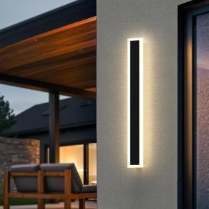 imageL LOHAS LED 236inch LED Outdoor Wall Light 1Pack16 Inch Dusk to Dawn Outdoor Light Fixture 2Pack