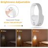 imageL LOHAS LED Motion Sensor Night LightRechargeable Battery Night Light3000K Soft WhiteBrightness Adjustablefor BathroomBedroomKitchenStairsHallway1PACK