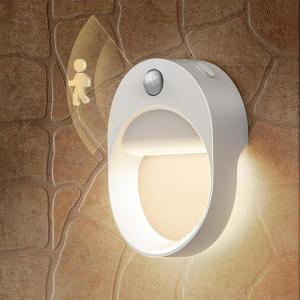 imageL LOHAS LED Motion Sensor Night LightRechargeable Battery Night Light3000K Soft WhiteBrightness Adjustablefor BathroomBedroomKitchenStairsHallway1PACK