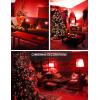 imageL LOHAS LED Red Light Bulbs Outdoor Dusk to Dawn Sensor A19 Porch Lights 40W Equivalent 6W Colored Bulb AutoOnOff E26 Base for Christmas Party Wedding Patio Backyard  4 PackRed
