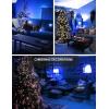 imageL LOHAS LED Red Light Bulbs Outdoor Dusk to Dawn Sensor A19 Porch Lights 40W Equivalent 6W Colored Bulb AutoOnOff E26 Base for Christmas Party Wedding Patio Backyard  4 PackBlue