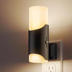 imageL LOHAS LED Night Light Night Lights Plug into Wall 0100LM Dimmable Night Lights Dusk to Dawn Sensor Soft White 3000K 1W LED Nightlight for Hallway Decor Bathroom Stairs Bedroom 2 Pack1