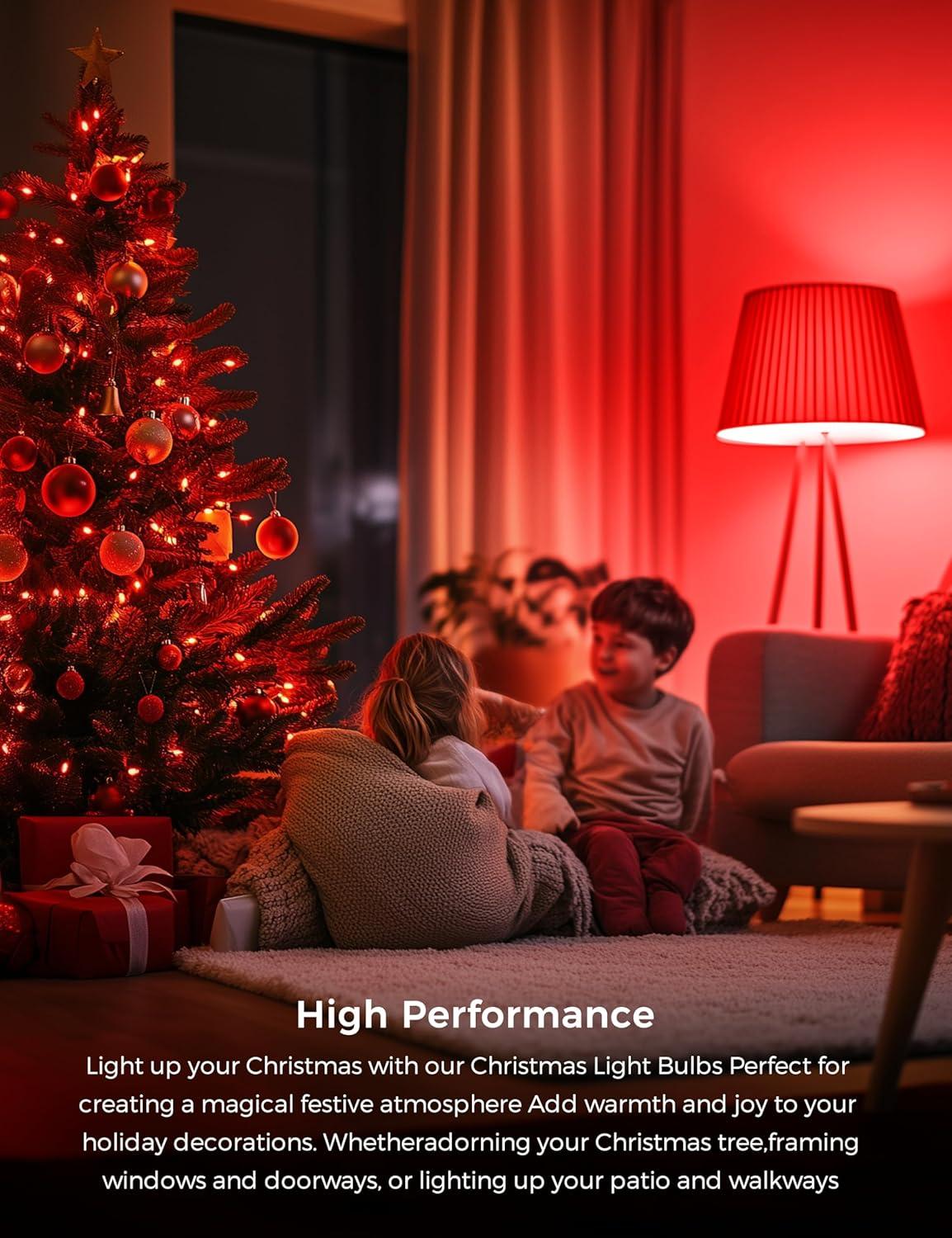 imageL LOHAS LED Light Bulbs Sleep Aid Amber Light Bulb A19 9W60 Watt Equivalent Blue Light Blocking E26 Dimmable Light Bulbs 3 Color Temperature 1800K3000K5000K 2 PackRedgreen