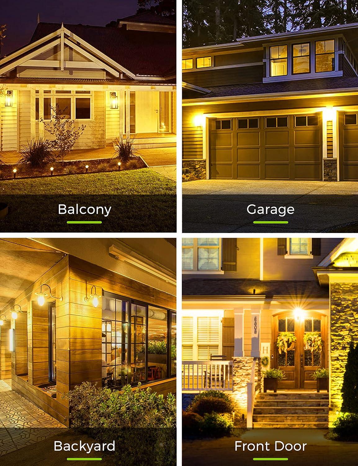 imageL LOHAS LED Light Bulbs Sleep Aid Amber Light Bulb A19 9W60 Watt Equivalent Blue Light Blocking E26 Dimmable Light Bulbs 3 Color Temperature 1800K3000K5000K 2 PackYellow
