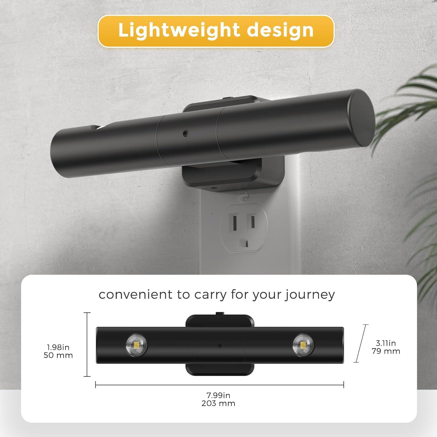 imageL LOHAS LED Night Light Night Lights Plug into Wall Auto Light Sensor 180 Rotating1Pack Brightness Adjustable 0100Lm Soft White 3000K Modern Nightlights for Bathroom HallwaySoft White