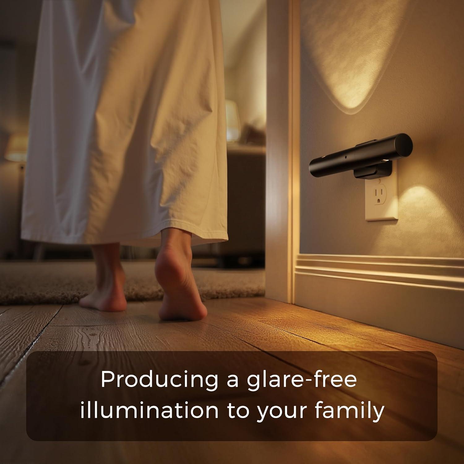 imageL LOHAS LED Night Light Night Lights Plug into Wall Auto Light Sensor 180 Rotating1Pack Brightness Adjustable 0100Lm Soft White 3000K Modern Nightlights for Bathroom HallwaySoft White