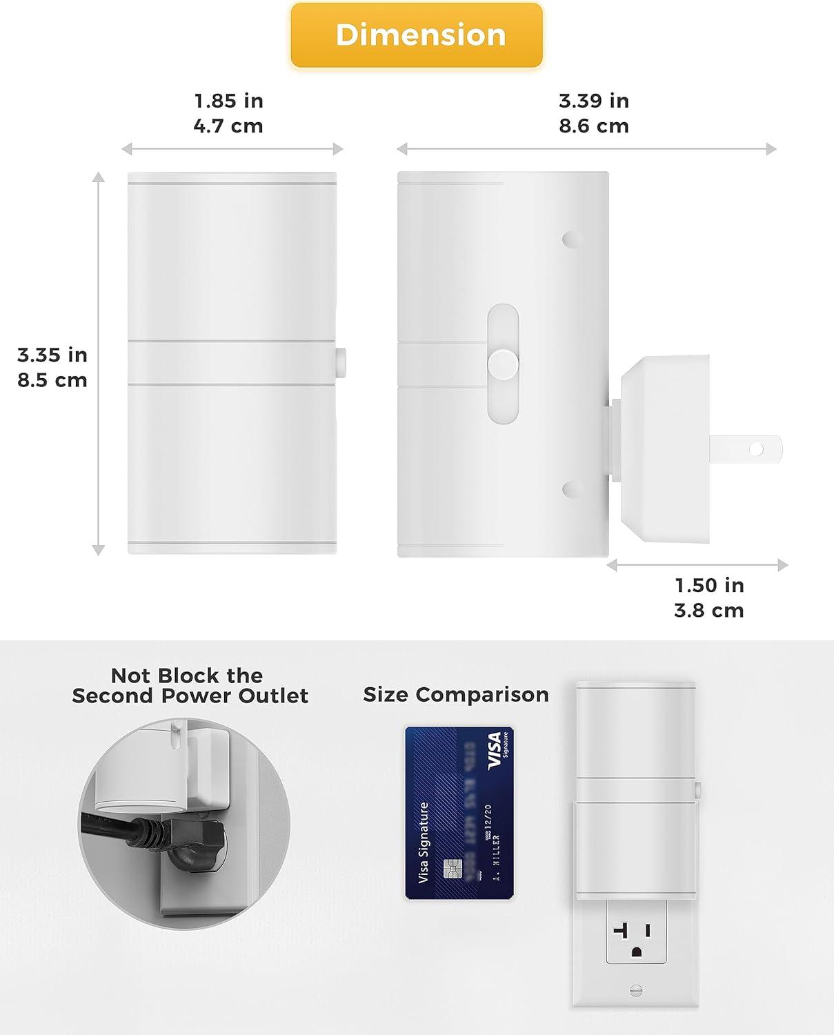 imageL LOHAS LED Night Light with Remote Night Lights Plug into Wall RGB Color Changing Nightlight with Light Sensor Nightlights for Kids Gifts Halloween Christmas Party Hallway Bedroom Kids Room1 PackSoft White