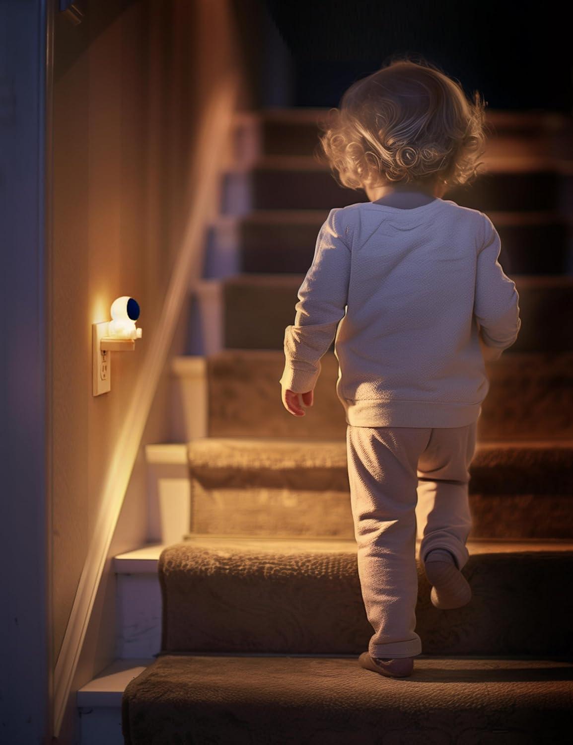 imageL LOHAS LED Pumpkin Night Light Halloween Lights Indoor Plug in Nightlight with ULC7 Bulbs ChangeableHalloween Party Decorations for AdultsKidsGiftAstronaut