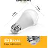 imageL LOHAS LED Light Bulbs Sleep Aid Amber Light Bulb A19 9W60 Watt Equivalent Blue Light Blocking E26 Dimmable Light Bulbs 3 Color Temperature 1800K3000K5000K 2 Pack3cct  Remote Control