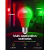 imageL LOHAS LED Light Bulbs Sleep Aid Amber Light Bulb A19 9W60 Watt Equivalent Blue Light Blocking E26 Dimmable Light Bulbs 3 Color Temperature 1800K3000K5000K 2 PackRedgreen