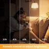 imageL LOHAS LED Light Bulbs Sleep Aid Amber Light Bulb A19 9W60 Watt Equivalent Blue Light Blocking E26 Dimmable Light Bulbs 3 Color Temperature 1800K3000K5000K 2 Pack3cct  Remote Control