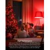 imageL LOHAS LED Light Bulbs Sleep Aid Amber Light Bulb A19 9W60 Watt Equivalent Blue Light Blocking E26 Dimmable Light Bulbs 3 Color Temperature 1800K3000K5000K 2 PackRedgreen