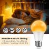 imageL LOHAS LED Light Bulbs Sleep Aid Amber Light Bulb A19 9W60 Watt Equivalent Blue Light Blocking E26 Dimmable Light Bulbs 3 Color Temperature 1800K3000K5000K 2 Pack3cct  Remote Control