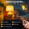 imageL LOHAS LED Light Bulbs Sleep Aid Amber Light Bulb A19 9W60 Watt Equivalent Blue Light Blocking E26 Dimmable Light Bulbs 3 Color Temperature 1800K3000K5000K 2 Pack3cct  Remote Control