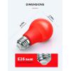 imageL LOHAS LED Light Bulbs Sleep Aid Amber Light Bulb A19 9W60 Watt Equivalent Blue Light Blocking E26 Dimmable Light Bulbs 3 Color Temperature 1800K3000K5000K 2 PackRedgreen