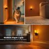 imageL LOHAS LED Night Light 2Pack Transparent Candle Night Lights Plug into Wall Amber Nightlight with Light Sensor Flameless Fake Candles 0100LM Dimmable Decorative Nightlights for Hallway BedroomTransparentSoft White