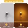 imageL LOHAS LED Night Light 2Pack Transparent Candle Night Lights Plug into Wall Amber Nightlight with Light Sensor Flameless Fake Candles 0100LM Dimmable Decorative Nightlights for Hallway BedroomAmber