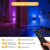 imageL LOHAS LED Night Light with Remote Night Lights Plug into Wall RGB Color Changing Nightlight with Light Sensor Nightlights for Kids Gifts Halloween Christmas Party Hallway Bedroom Kids Room1 PackMulticolorRemote