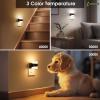 imageL LOHAS LED Night Lights Plug into Wall Dimmable Night Light with Auto OnOff Sensor 3000K Warm White 0100LM Adjustable Brightness Ideal for Bathroom Night Light 2 PackShort3CTT