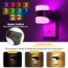 imageL LOHAS LED Night Lights Plug into Wall Dimmable Night Light with Auto OnOff Sensor 3000K Warm White 0100LM Adjustable Brightness Ideal for Bathroom Night Light 2 PackShortMultiColor