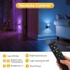 imageL LOHAS LED Night Lights Plug into Wall Remote Control Dimmable Night Light with Dusk to Dawn Sensor Color Changing Night Lights 2 PackBubble MultiColor