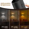 imageL LOHAS LED Night Lights Plug into Wall with 3CCT Adjustable 1600K3000K5000K 1W Nightlight Plug in Wall Built in Dusk to Dawn Sensor 2 PackBlack3CCT
