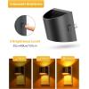imageL LOHAS LED Night Lights Plug into Wall with 3CCT Adjustable 1600K3000K5000K 1W Nightlight Plug in Wall Built in Dusk to Dawn Sensor 2 PackBlackAmber